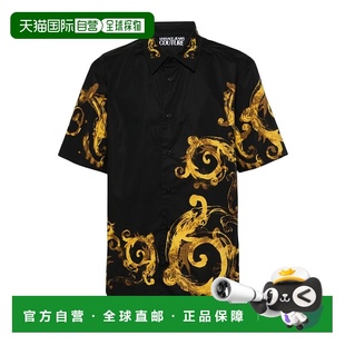 Jeans 衬衫 Watercolour 印花短袖 76GAL Couture 香港直邮Versace