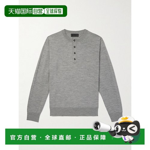 1h可退 香港直邮NILI LOTAN 男士 Wylie 羊毛亨利领毛衣 90134Y34