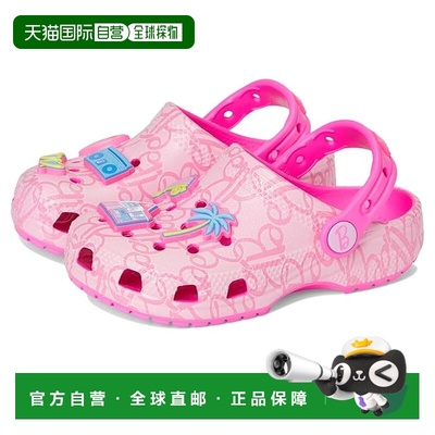 1h可退 香港直邮Crocs 卡骆驰 女童 Barbie 经典款木屐(儿童)童鞋
