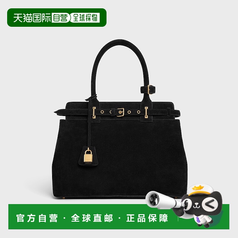 自营欧洲直邮CELINE赛琳 Conti仿麂皮牛皮手袋手提包