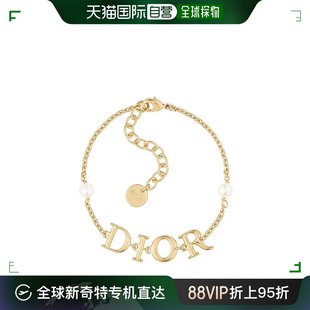 百搭 欧洲直邮Dior迪奥女士手链EVOLUTION系列金色设计感简约时尚