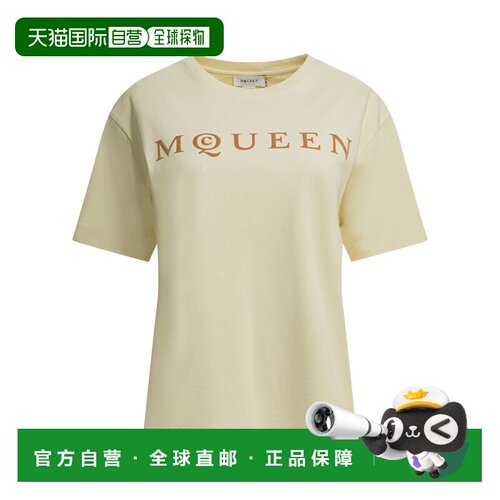 1h可退 香港直邮ALEXANDER MCQUEEN 女士T恤 858325QLAE69311 SS2