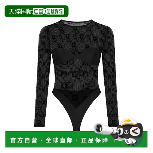 香港直邮Marine Serre 女士 SERRE MOONOGRAM 海军风长袖连体衣 W