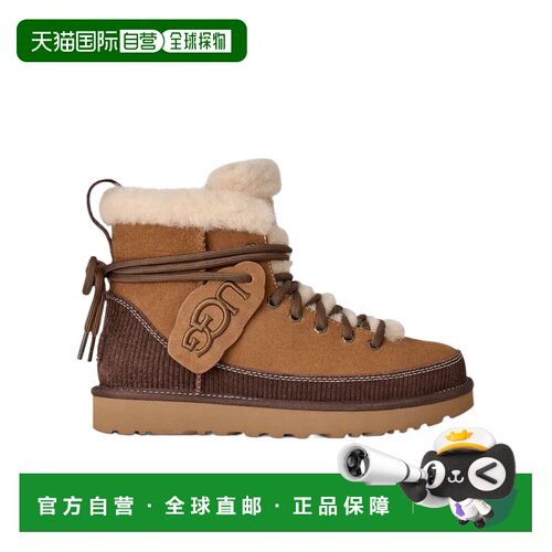 UGG 系带徽标短筒靴 1180418CHECHESNUT 【付后1h可退】雪地靴