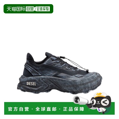 1h可退 香港直邮DIESEL 男士运动鞋 Y03444P8140T8013 CO 黑色 D-