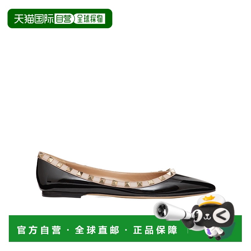 【99新未使用】香港直邮Valentino ROCKSTUD 铆钉芭蕾平底鞋 WS04