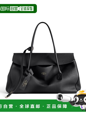 自营欧洲直邮Balenciaga巴黎世家 Carrie女士黑色logo标识托特包