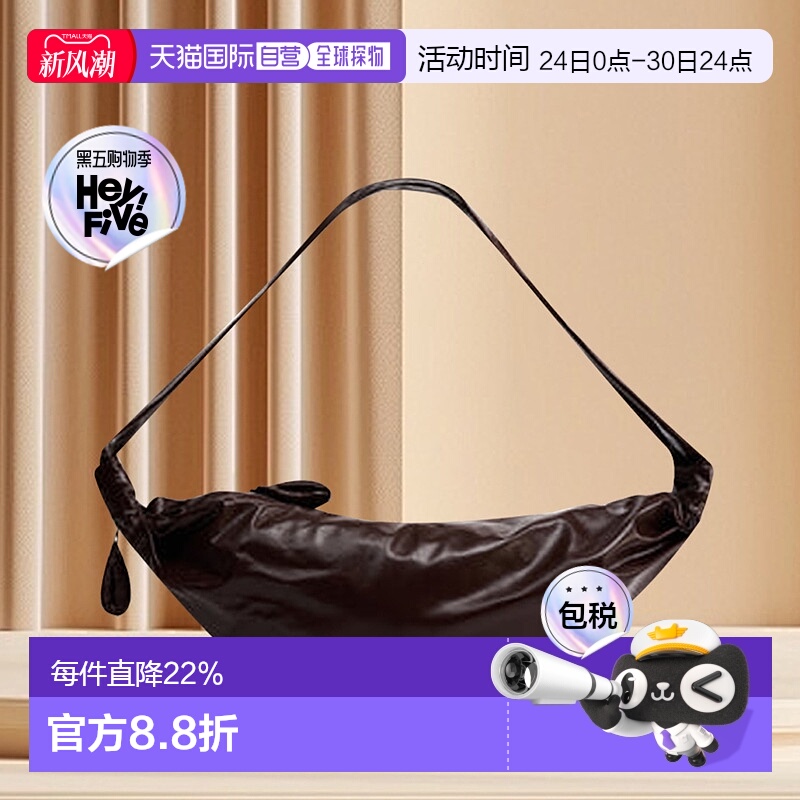 欧洲直邮LEMAIRE（勒梅尔）女士 中号软羊角面包袋时尚简约