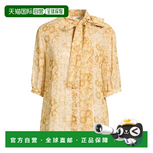 香港直邮Celine 花朵衬衫 思琳 Blouses beige米色 女士 1h可退