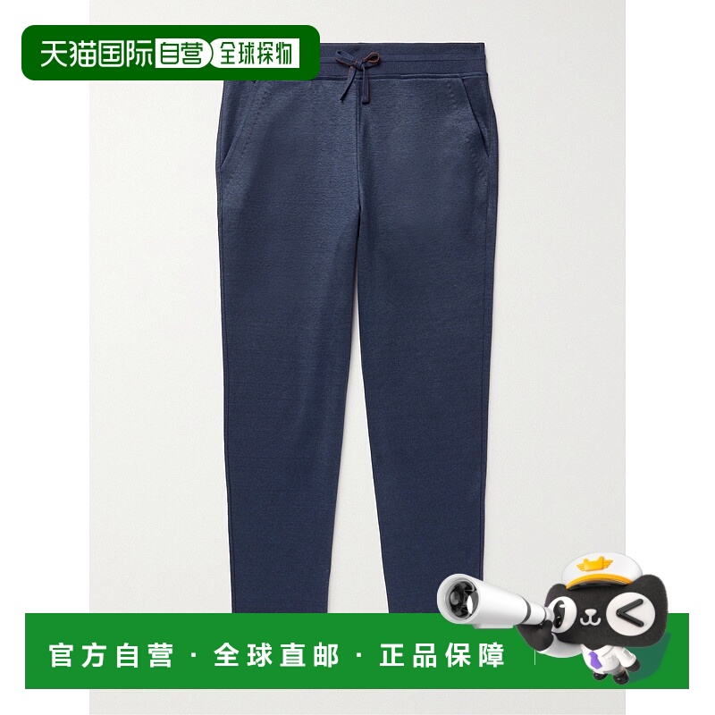 香港直邮Loro Piana 诺悠翩雅 男士 锥形弹力亚麻混纺运动裤 FAI9