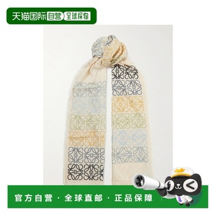 印花围巾 香港直邮LOEWE ANAGRAM 女士 F603253X01 罗意威