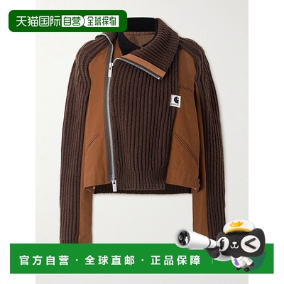 1h可退 香港直邮Sacai 女士 + Carhartt WIP 不对称罗纹羊毛混纺