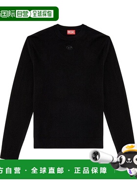 1h可退 香港直邮Diesel 迪赛 男士 黑色 K-Vieri 毛衣 A124360GEA