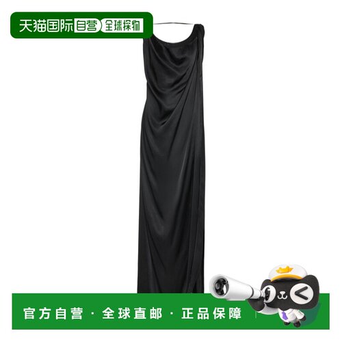 Maison Margiela 缎面垂褶长款连衣裙 S51DG0007M36047
