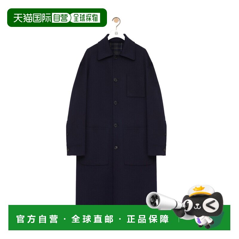 香港直邮LOEWE 男士大衣 H526Y01WDO4936 SS2026 黑色 长袖大衣