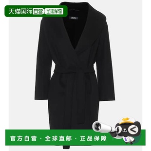 1h可退 香港直邮'S Max Mara 女士 Messi 束带初剪羊毛大衣