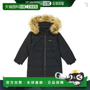 1h可退 香港直邮Molo 女童 Hazeline 修饰大衣童装 black黑色 舒