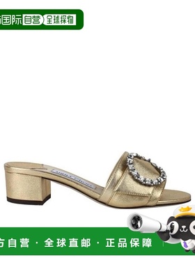 香港直邮Jimmy Choo GRANGER35凉拖 GRANGER35IVBGOLDCRSTL凉鞋
