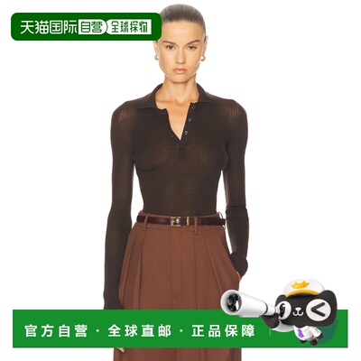 1h可退 香港直邮Moncler 盟可睐 女士 长袖Polo衫 K20939A00006M4