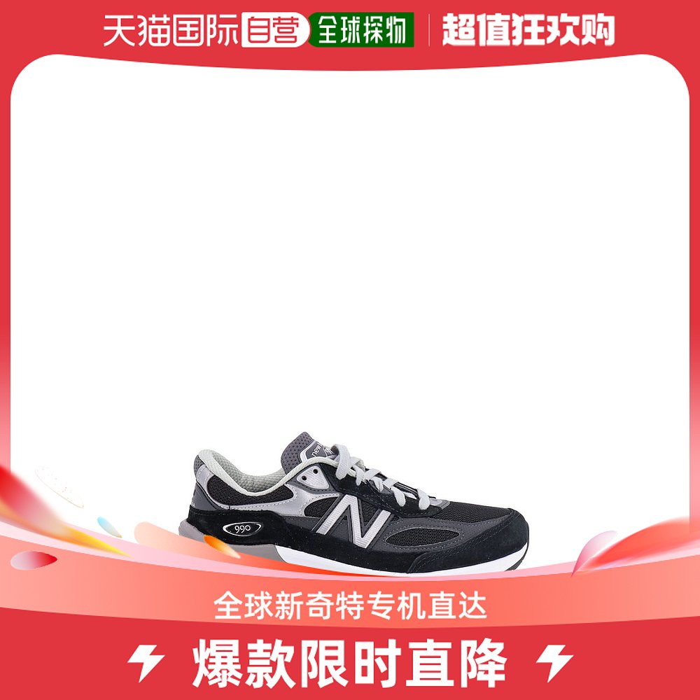 香港直邮New Balance女士New Balance 990v6“黑/银”系带运动鞋