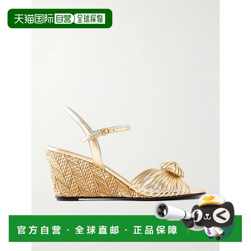 香港直邮valentino 华伦天奴 女士 Coeur Royal 70 精饰皮质坡跟