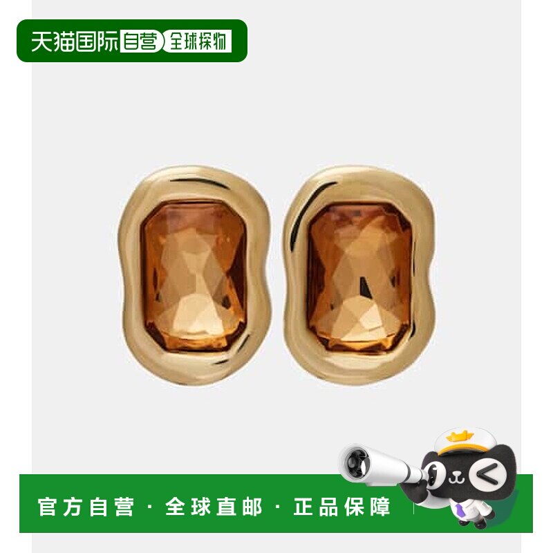 1h可退 香港直邮Givenchy 纪梵希 女士 雕塑水晶精饰耳环