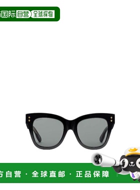 自营Gucci 黑色猫眼造型镜框古驰太阳镜配饰 691297J07401012