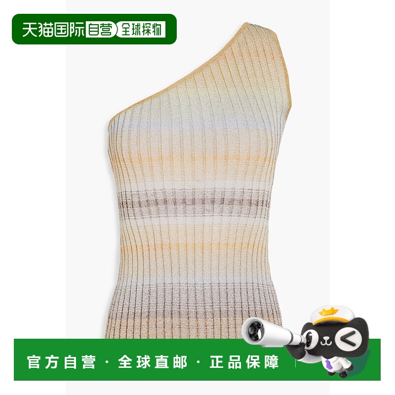 香港直邮MISSONI 米索尼 女士 一字肩罗纹背心 DS24SK2ABK036R