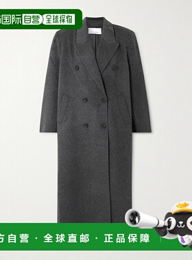 香港直邮The Frankie Shop 女士 Gaia 双排扣羊毛混纺大衣 COFS21