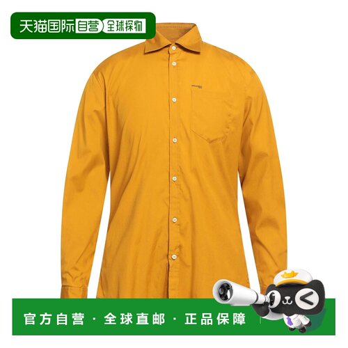 1h可退 香港直邮Dsquared2 二次方 男士 标准剪裁衬衫 yellow黄色
