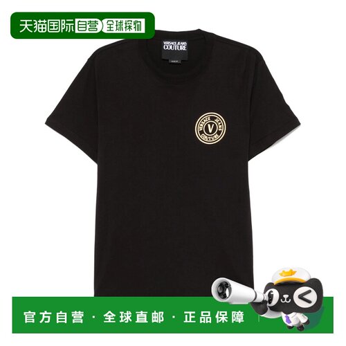 香港直邮VERSACE JEANS 男士T恤 78GAHT00CJ00TG89 支付后1h可退