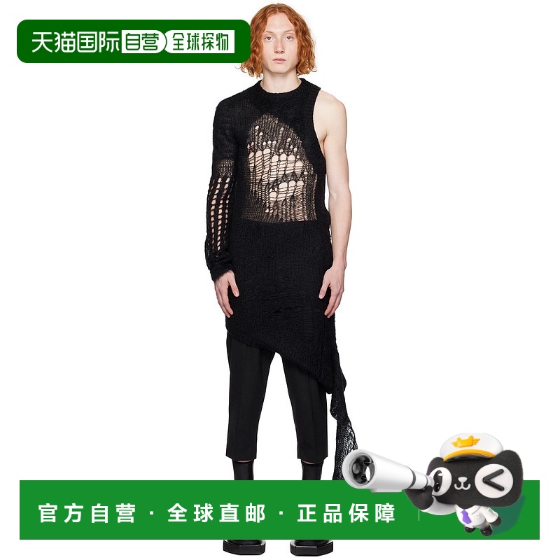 1h可退 香港直邮Rick Owens Lilies 瑞克 欧文斯 男士 黑色 Spide