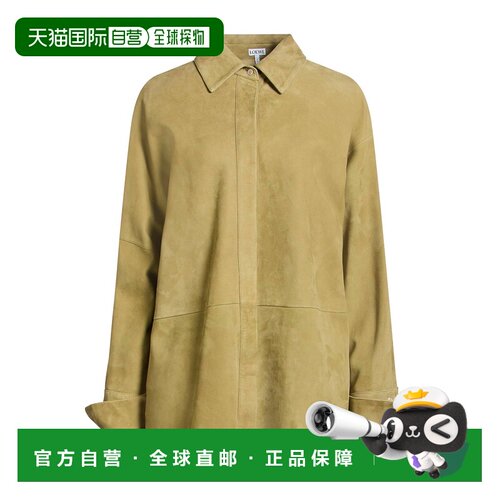 香港直邮LOEWE 罗意威 女士 Blouses 纯色衬衫 green绿色 舒适时