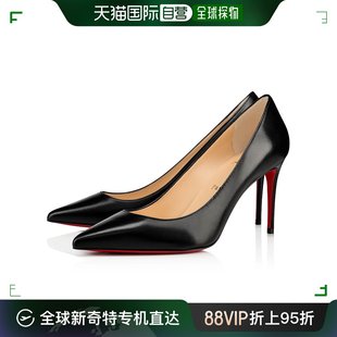 毫米高跟鞋 欧洲直邮Christian 黑色 Louboutin 纳帕皮革