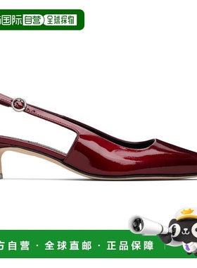 香港直邮aeyde 女士 酒红色 Catrina Patent Leather 中跟鞋 A11P