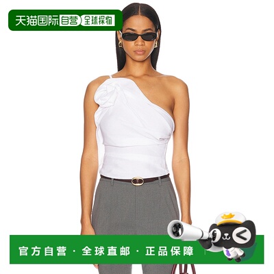 1h可退 香港直邮magda butrym 女士 单肩衫 123525 white白色 舒