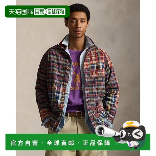自营欧洲直邮Ralph Lauren拉夫劳伦 男士多色棉质Madras工装衬衫