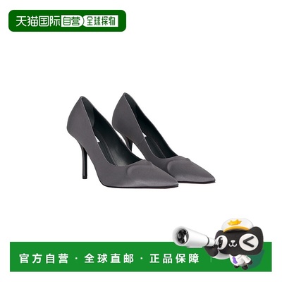 香港直邮Alaia 女士 Le Cœur 绸缎浅口鞋 brown棕色 舒适时尚