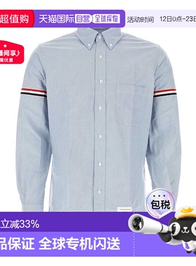 香港直邮Thom Browne 长袖衬衫正品流行MWL150EF0313条纹休闲宽松