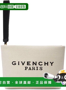 1h可退 香港直邮Givenchy 纪梵希 女士 米色 Canvas 手拿包 BB60P