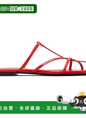 香港直邮Jil Sander 吉尔 桑达 女士 红色尖头凉鞋 J15WP0181P651