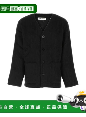 1h可退 香港直邮Our Legacy 男士 黑色羊毛混纺针织开衫 M4206CBM