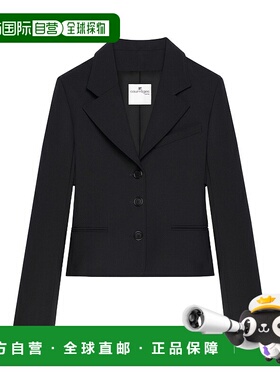 香港直邮Courreges 单排扣羊毛西装外套 125CVE109PL0170
