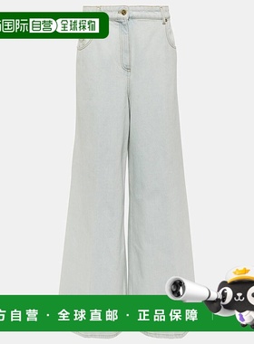香港直邮Nina Ricci 莲娜丽姿 女士 高腰喇叭牛仔裤喇叭裤 000664