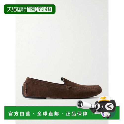 1h可退The Row 男士 New Lucca 绒面革乐福鞋 F2147L805一脚蹬