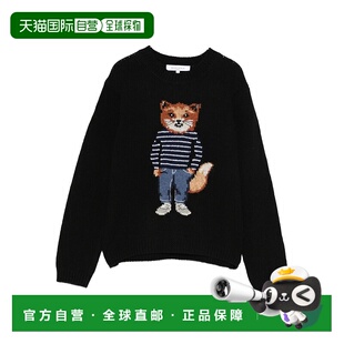 香港直邮MAISON KITSUNE 女士 ' 黑色毛线衫 PW00812KH0002毛衣