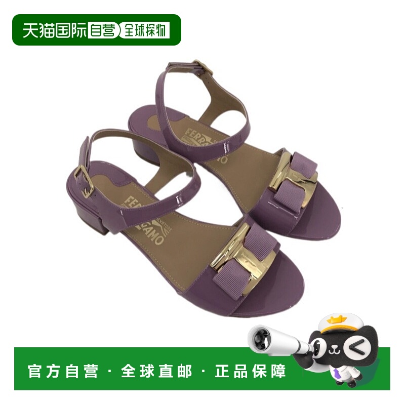 香港直邮Salvatore Ferragamo 徽标凉鞋 0606649MARIE高跟