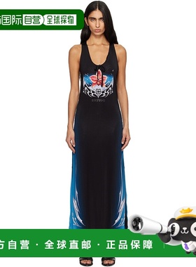 香港直邮Casablanca 女士 黑色 Blades Slinky Jersey 连衣裙 WAW