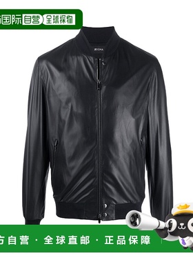 香港直邮Zegna 深蓝色拉链休闲夹克杰尼亚男装 VU077ZZ918长袖