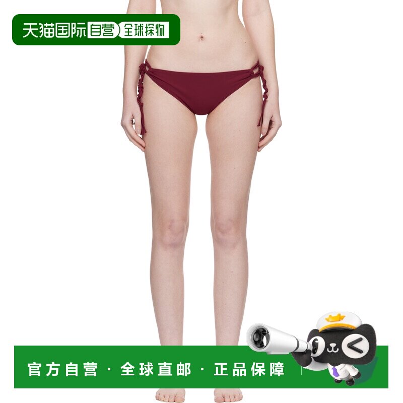 香港直邮Jil Sander 吉尔 桑达 女士 红色 Tangle 比基尼泳裤 J40